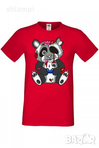 Мъжка тениска Panda Bear Zombi Gamer STAGE Изненада,Повод,Подарък,Празник, снимка 11 - Тениски - 37652880