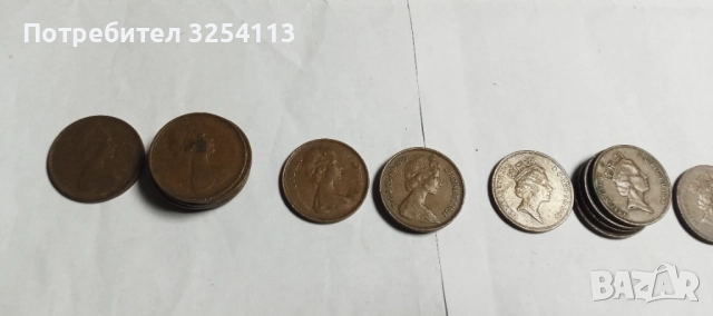 Монети от 1 и 2 пенса 128бр., снимка 4 - Нумизматика и бонистика - 52500827