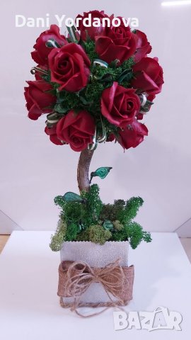 Сапунени рози-дърво и скандинавски мъх , снимка 4 - Други - 39481359