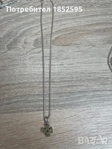 Сребърен гердан с кръстче. , снимка 2 - Колиета, медальони, синджири - 48830968