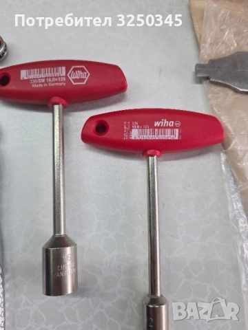 Нови глухи ключове Wiha 12 и 16мм.