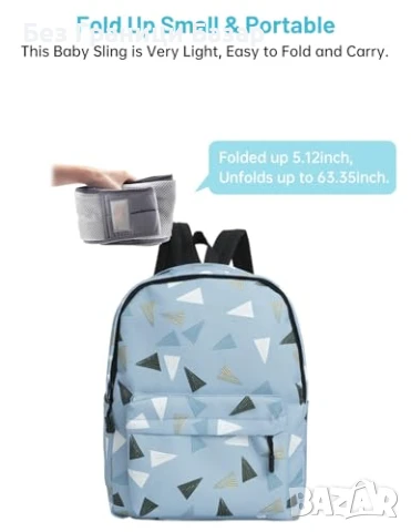 Нова Ергономична слинг раница за новородено Mumgaroo, до 15 кг бебе, снимка 7 - Кенгура и ранички - 51129147