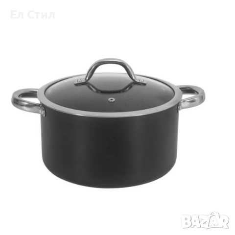 Алуминиева тенджера с мраморно покритие и капак – здравословно готвене без загаряне, снимка 5 - Съдове за готвене - 53585799