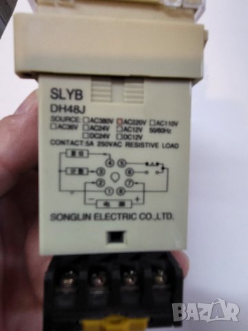 Електронен цифров брояч на импулси dh48j  захранване 220 волта 0 - 99999 импулса , снимка 2 - Резервни части за машини - 39557396