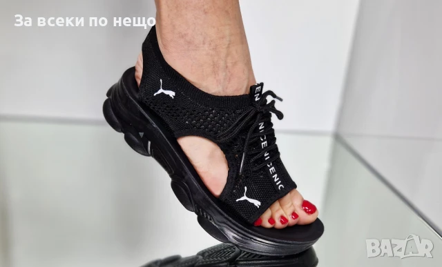 Puma Дамски Спортни Ежедневни Сандали С Връзки Пума От 36 До 41 Номер - Бели Или Черни Код P843, снимка 5 - Сандали - 50834852