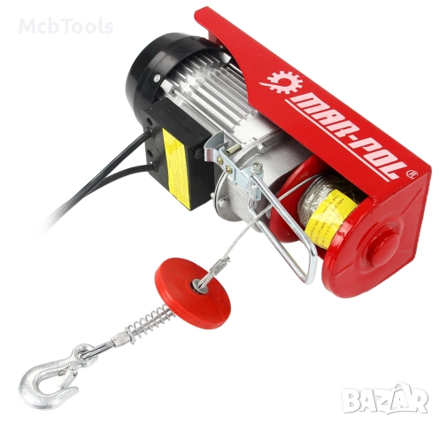 Електрическа въжена лебедка 125/250кг 12м 500W Mar-Pol, снимка 3 - Други инструменти - 52072441