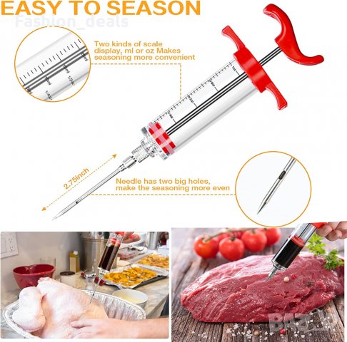 Нов Комплект за Грил Барбекю Месо Печене Термометър Ръкавици Четка, снимка 4 - Други - 38535077