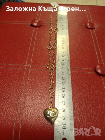 Златно колие 6,92гр.14к, снимка 6 - Колиета, медальони, синджири - 53323741