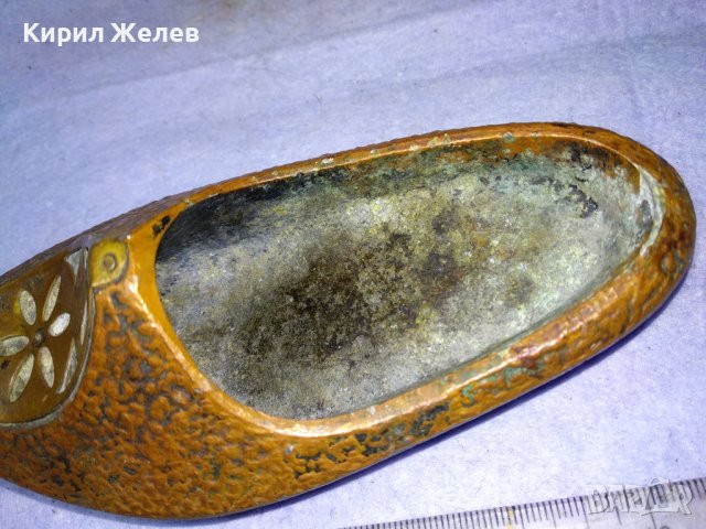 СТАРО ДЕКОРАТИВНО КОЛЕКЦИОНЕРСКО ПОМЕДНЕНО МЕТАЛНО ОРИЕНТАЛСКО ЧЕХЪЛЧЕ / ПЕПЕЛНИК 42681, снимка 7 - Колекции - 43926926