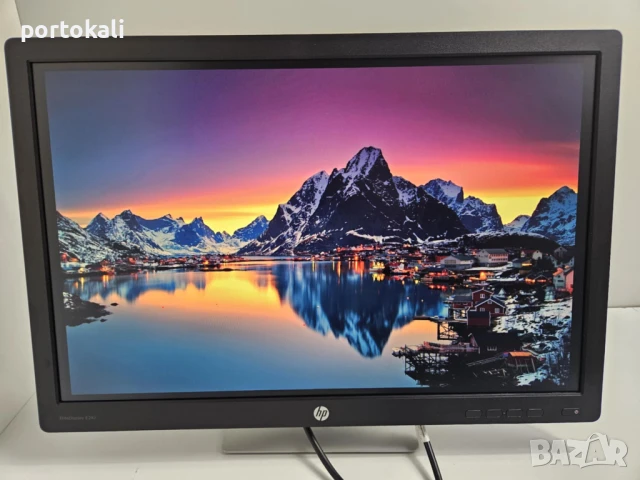+Гаранция! HDMI IPS Монитор HP EliteDisplay E242 24" инча + кабел, снимка 3 - Монитори - 50986009