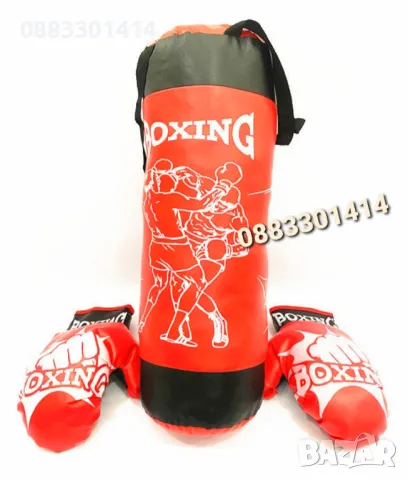 Комплект боксова круша и ръкавици Бокс, снимка 3 - Играчки за стая - 47586579