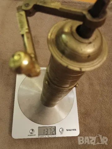 Винтидж, месингова кафемелачка. , снимка 7 - Антикварни и старинни предмети - 47676259