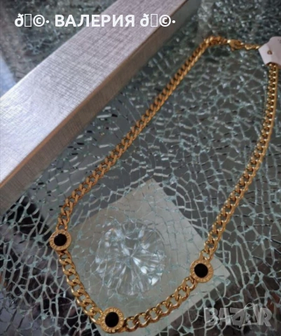 Колиета от неръждаема стомана BVLGARI, снимка 9 - Колиета, медальони, синджири - 53569408