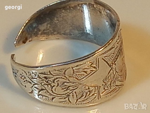 Стар сребърен пръстен , снимка 5 - Пръстени - 39559231