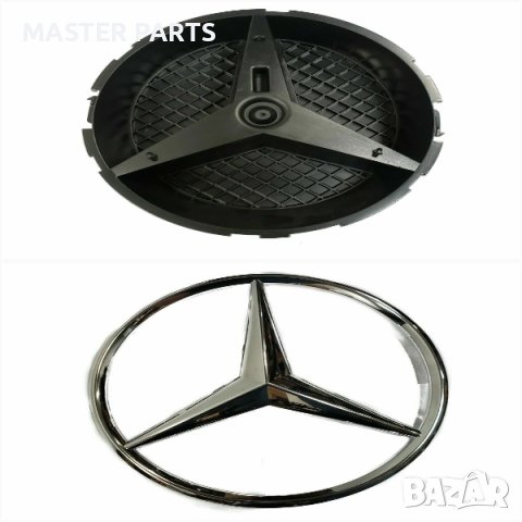 Оригинална Емблема мерцедес за решетка 205мм / 20.5 см , снимка 3 - Части - 43340462