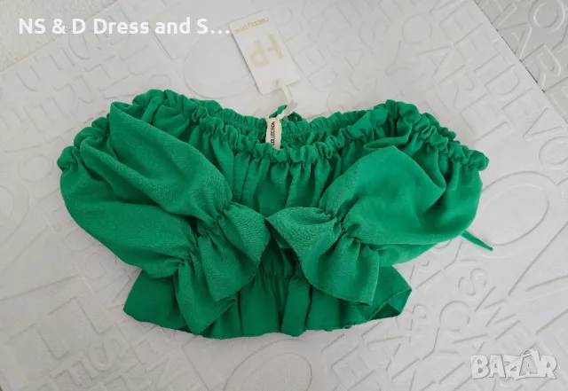 Дамска зелена блуза , снимка 6 - Блузи с дълъг ръкав и пуловери - 47560505