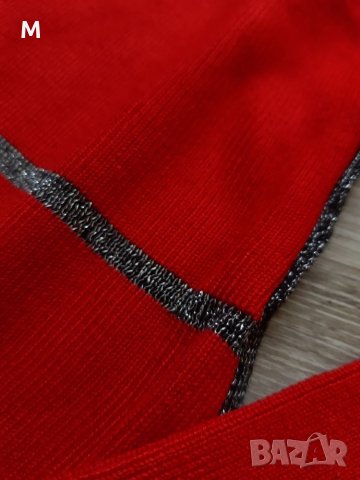 Нова колекция червена рокля с кристали от фино плетиво на намаление, снимка 7 - Рокли - 27331663