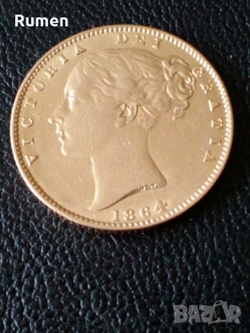 Суверен Виктория 1864г, снимка 1