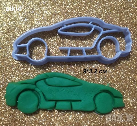 Автомобил Кола с контур Пластмасов резец форма за тесто бисквитки фондан торта