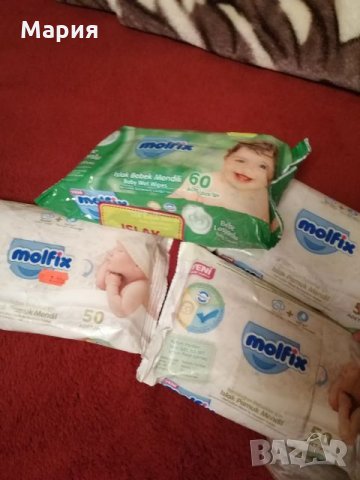 Молфикс мокри кърпи за бебе, снимка 2 - Хигиенни препарати - 27253991