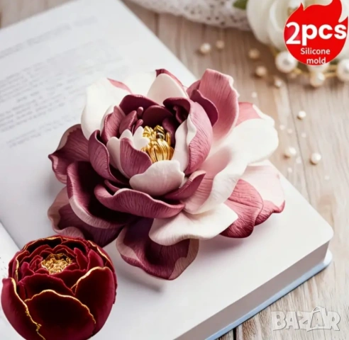 Молдове комплект 2 части божури, снимка 4 - Форми - 53493751