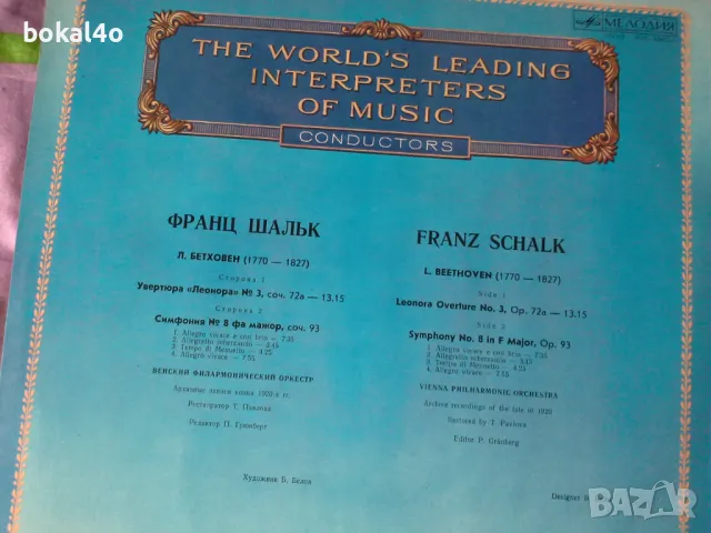 Световно известни диригенти., снимка 3 - Грамофонни плочи - 49689363