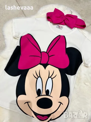Детски троен комплект Мини Маус циклама🩷 ПОСЛЕДЕН, снимка 4 - Детски комплекти - 46726314