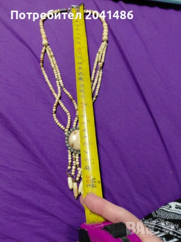 Старинно колие, снимка 3 - Колиета, медальони, синджири - 53296771