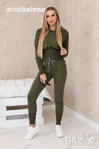 Дамски комплект от две части с широки маншети, 8цвята , снимка 8 - Комплекти - 47912899