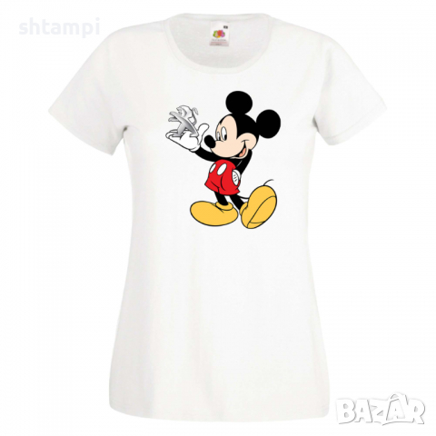 Дамска тениска Mickey Mouse Peugeot .Подарък,Изненада,