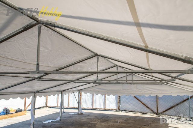 Професионална шатра 5x10 м XXL, огнеустойчив PVC брезент 550 гр/м2, снимка 5 - Други - 28667445