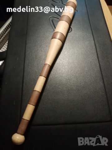 Бухалка от 90 те години, масивен бук, 52 см. 