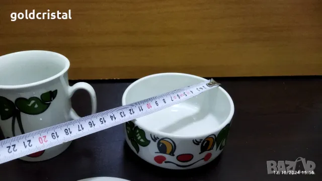 Стар български порцелан детски комплект , снимка 3 - Антикварни и старинни предмети - 47570128