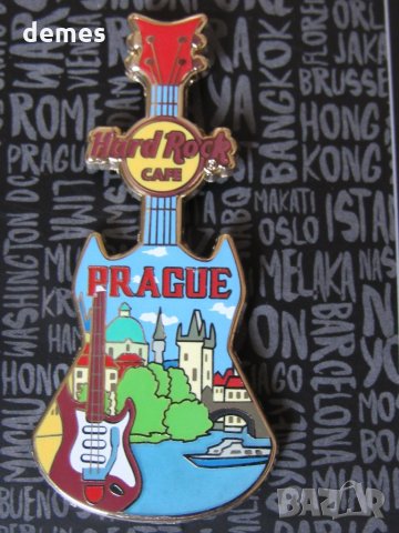 Оригинална метална значка Hard Rock Cafe Прага,чехия, снимка 2 - Други ценни предмети - 27598446