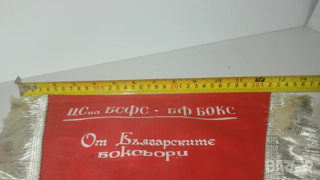 25 игрални флагчета ЦС на БСФС БФ Бокс "От Българските боксьори" със сиви/бели конци, снимка 12 - Колекции - 51277429