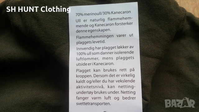 ACLIMA Thermo 70% Merino Wool размер M за лов риболов термо блуза 70% Мерино вълна - 1723, снимка 9 - Екипировка - 52869640
