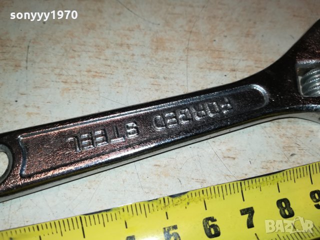 FORGED STEEL-раздвижен ключ от франция 1612211954, снимка 5 - Ключове - 35164223