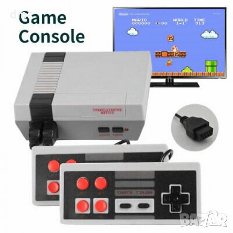 Телевизионна електронна игра с 2 джойстика и инсталирани 620 игри, снимка 3 - Nintendo конзоли - 28272576