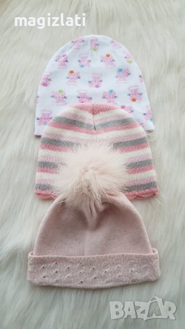 Бебешки шапки 3-6 месеца , снимка 2 - Бебешки шапки - 38729903