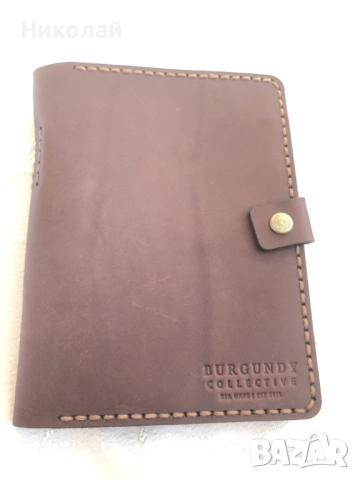 Калъф / портфейл за пътуване BURGUNDY COLLECTIVE, естествена кожа, ръчна изработка, ЮАР топ качество, снимка 11 - Портфейли, портмонета - 52109731
