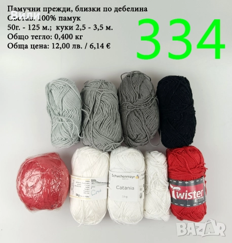 Евтини прежди в малки количества - нови и остатъци , снимка 15 - Други - 52042509