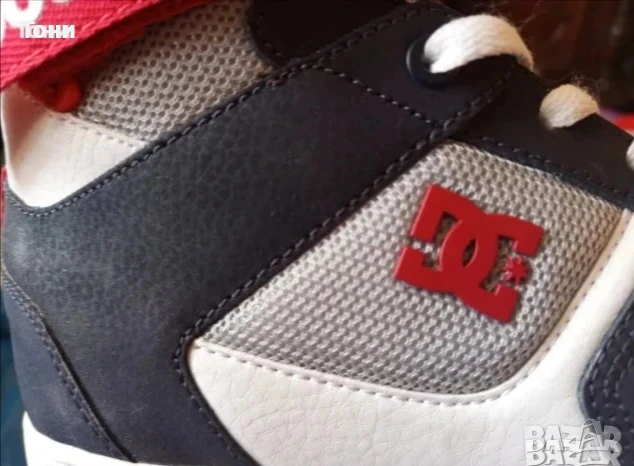 DC USA ORIGINAL Нови Мъжки Маратонки Изцяло от Естествена Кожа , снимка 4 - Маратонки - 51244682