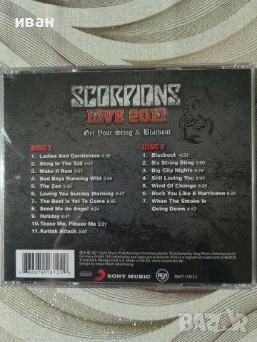 Scorpions - Live 2011 Get Your Sting And Blackout / 2 CD, снимка 2 - CD дискове - 43232259