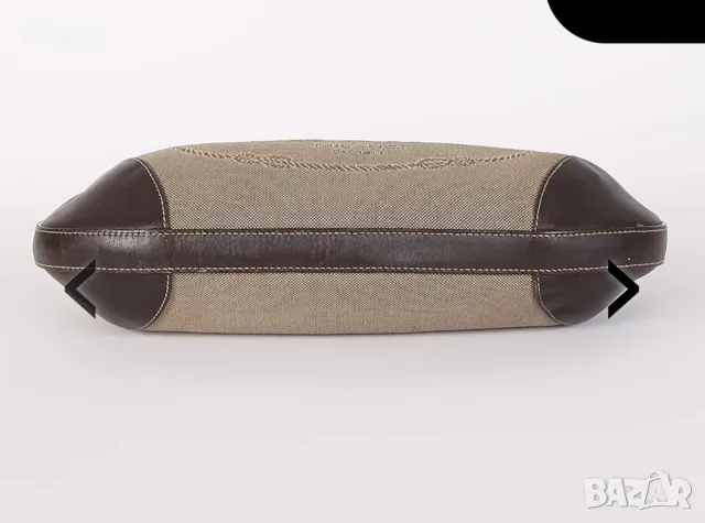 Дизайнерска Prada/Прада канвас чанта от канвас цвят на зелена маслина, снимка 10 - Чанти - 49727027