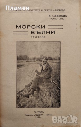 Морски вълни : Стихове  Д. Сливковъ (Салютовъ), снимка 2 - Антикварни и старинни предмети - 40012309