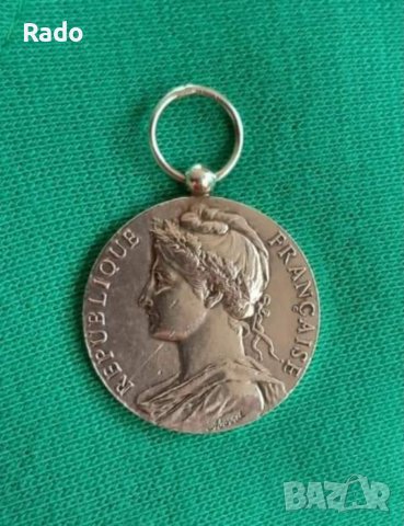 Френски сребарен медал .1986г. , снимка 1 - Нумизматика и бонистика - 39732888