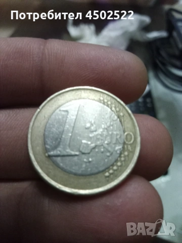 2000г.Нидерландия 1евро, снимка 2 - Нумизматика и бонистика - 53586081