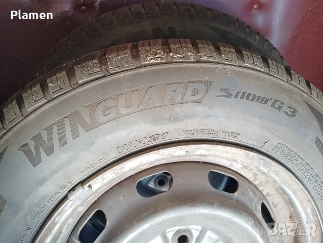 Зимни гуми Nexen 185/70R14 88T DOT 2322 на железни джанти за Subaru, снимка 6 - Гуми и джанти - 44001175