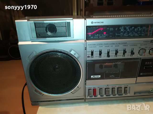 HITACHI TRK-7720E MADE IN JAPAN 1102231913, снимка 6 - Радиокасетофони, транзистори - 39641039