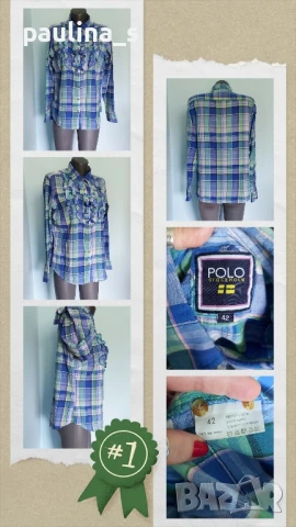 Три различни броя / Изумителна маркова риза с жабо / голям размер , снимка 13 - Ризи - 36365087